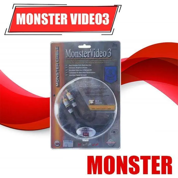 Monstervideo3 کابل RCA/کامپوزیت مانستر 2 متری