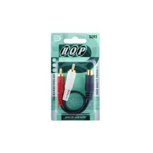DAIYO TA 393 Dual RCA Plugs to RCA Jack 0.2m