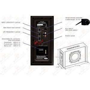 PA-W801B باکس اکتیو کنوود kenwood