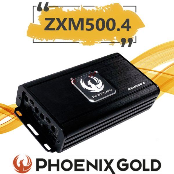 مینی امپلی فایر چهار کانال کلاس d فونیکس گلد phoenix gold مدل zxm500.4 پشت پخش