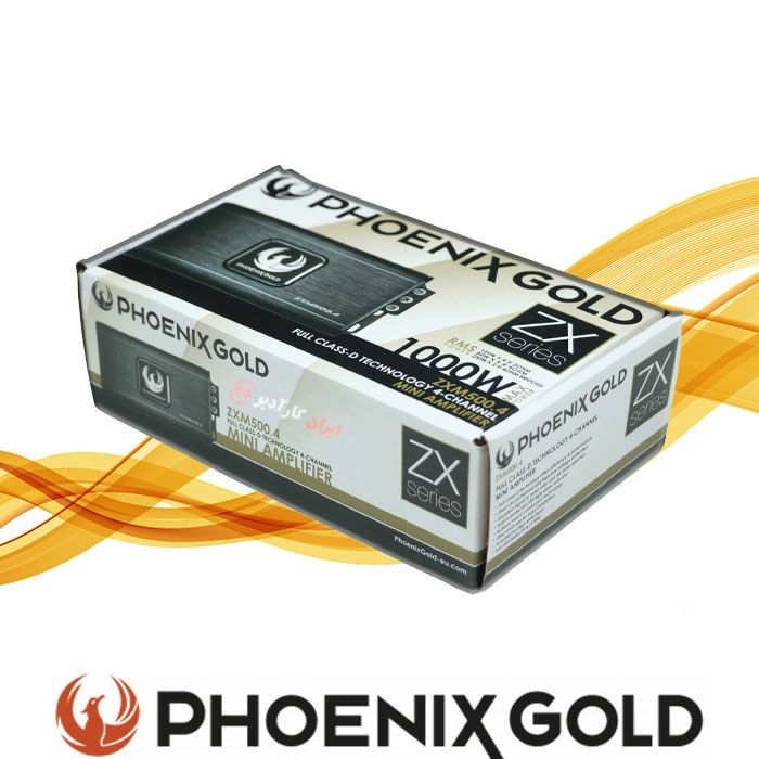 مینی امپلی فایر چهار کانال کلاس d فونیکس گلد phoenix gold مدل zxm500.4 پشت پخش