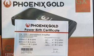 امپلی فایر مونو GX1200.1 فونیکس گلد PHOENIX GOLD تک کانال امریکایی ایران کارادیو