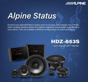 HDZ-653S کامپوننت آلپاین Alpine