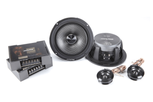 hdz-65cs آلپاین alpine کامپوننت دو راهه های رزولوشن hi-res سایز 16 سانتی متری یا 6.5 اینچ