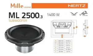 ML2500.3 LEGEND ساب ووفر هرتز Hertz