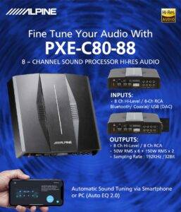 PXE-C80-88 آمپلی پروسسور آلپاین Alpine
