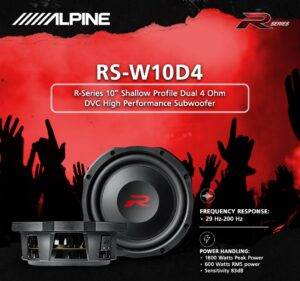 RS-W10D4 ساب‌ووفر آلپاین Alpine