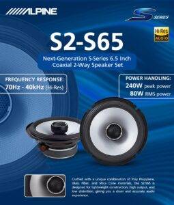 S2-S65 بلندگو آلپاین Alpine