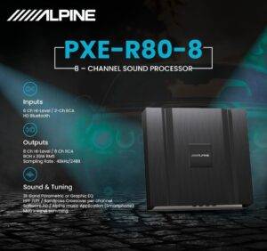 PXE-R80-8 آمپلی فایر پروسسور آلپاین Alpine
