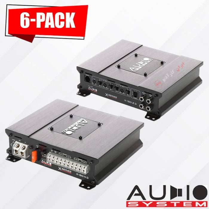 X6-Pack پک آمپلی فایر آدیو سیستم Audio System