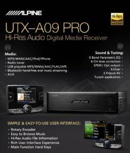 UTX-A09 PRO پخش صوتی آلپاین Alpine