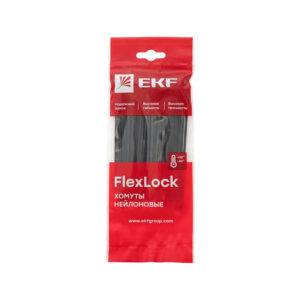 بست کمربندی FlexLock مشکی (100 عددی) EKF
