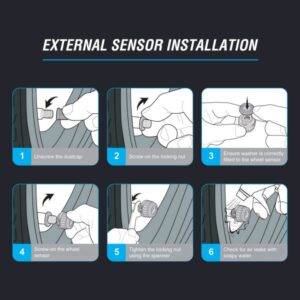TB1 سنسور تایر TPMS موتورسیکلت استیل میت Steel Mate