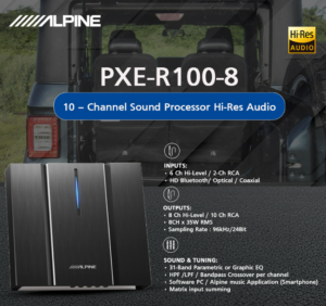 PXE-R100-8 آمپلی فایر پروسسور پلیر آلپاین Alpine