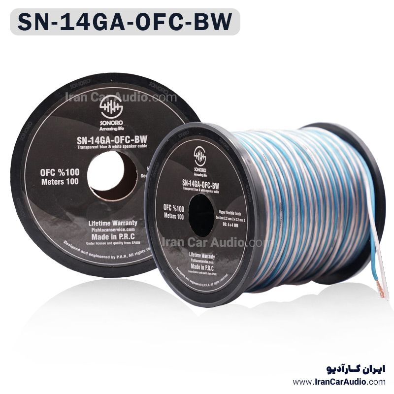 سیم بلندگو 14 گیج سونورو SN-14GA-OFC-BW